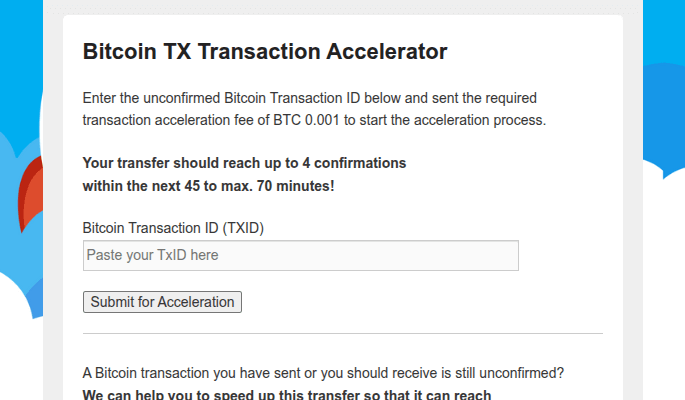 Bitcoin-TX-Transaction-Accelerator